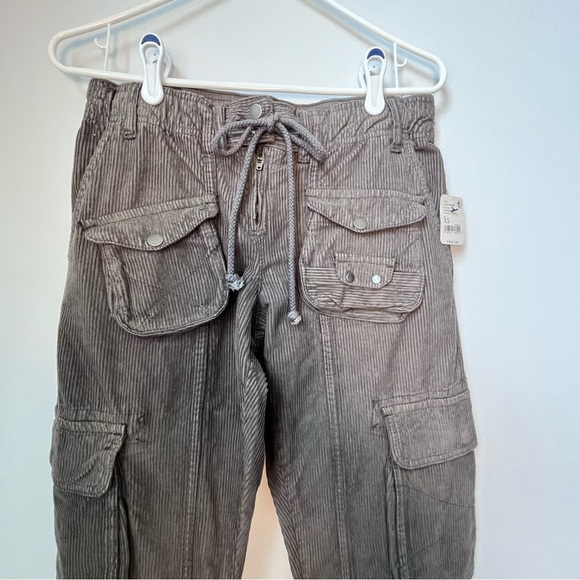 Free People Tahiti Corduroy Cargo Pants Size XS - Picture 4 of 14